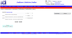 Desktop Screenshot of indiancitationindex.com