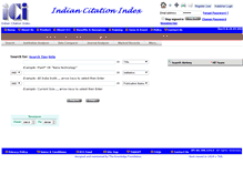 Tablet Screenshot of indiancitationindex.com